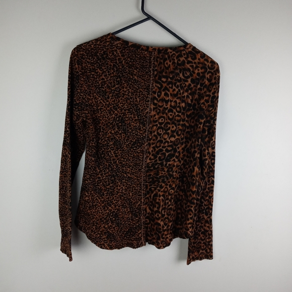 Pilcro Anthropologie Leopard Print Top Size M - Picture 11 of 14